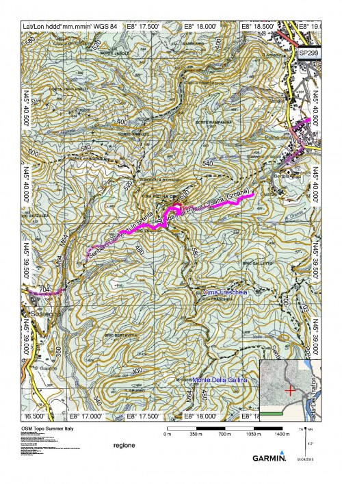 mappa cartinaSostegno - Naula di Serravalle